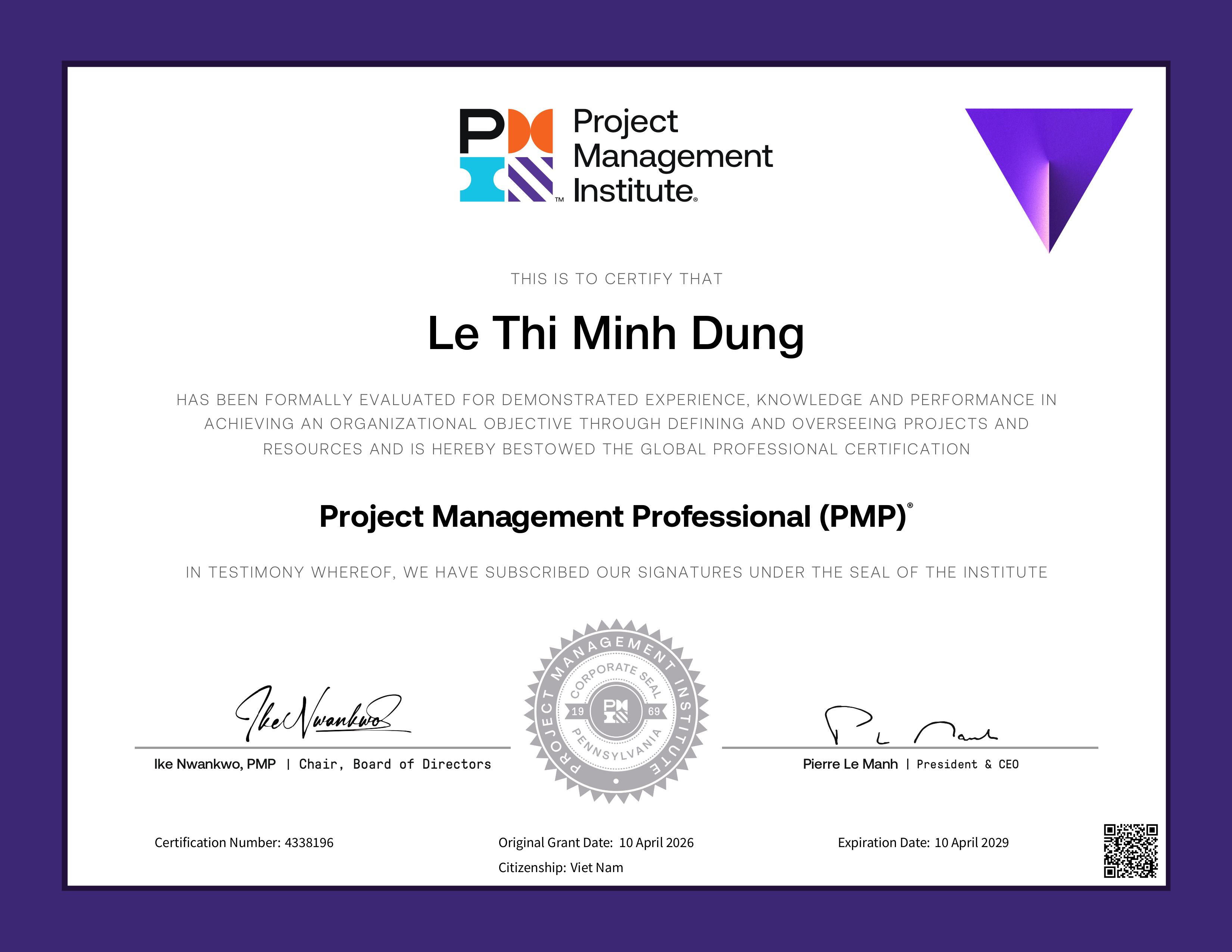 PMI Certification